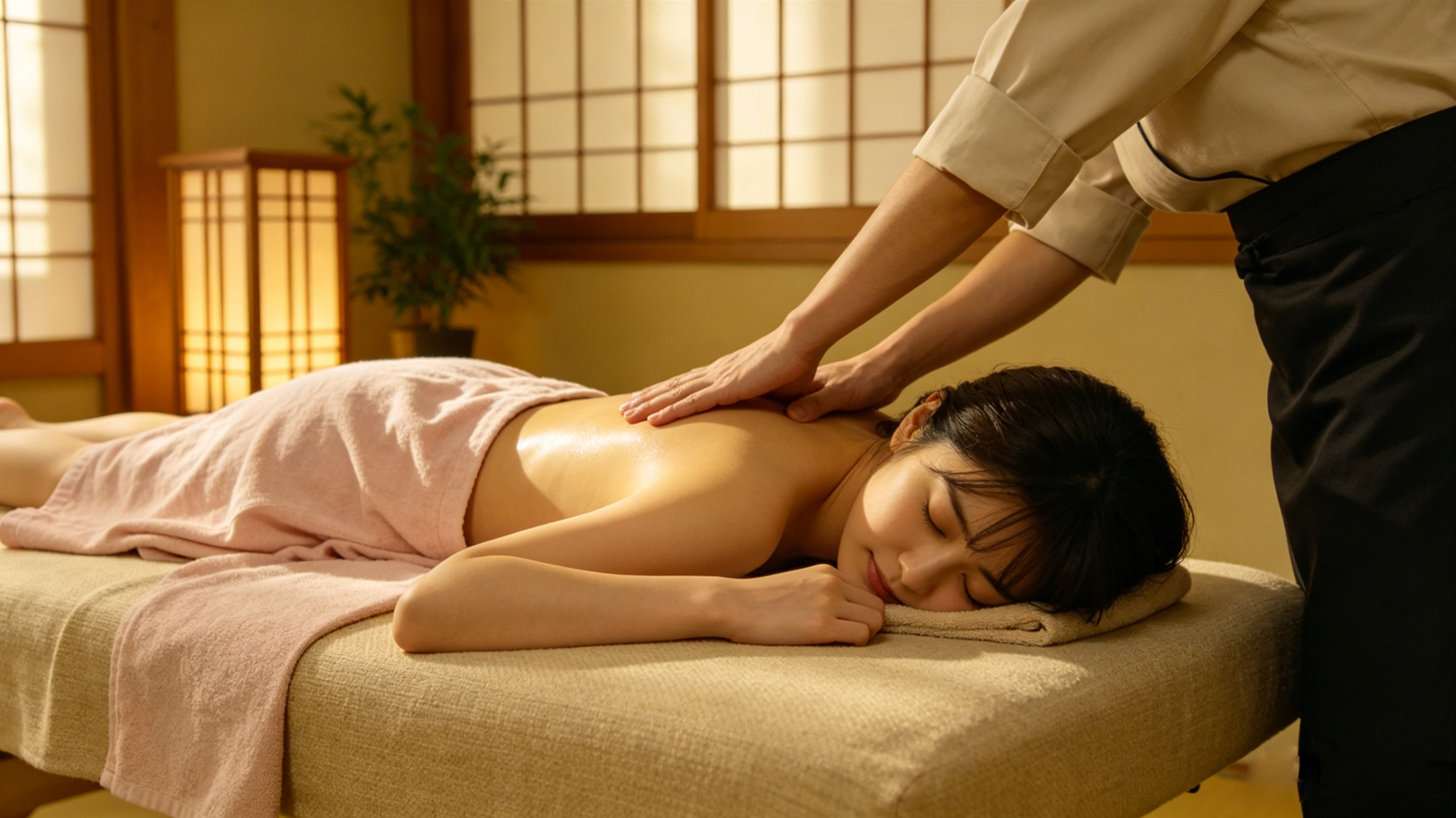 Luxury in-room massage Tokyo for international travelers